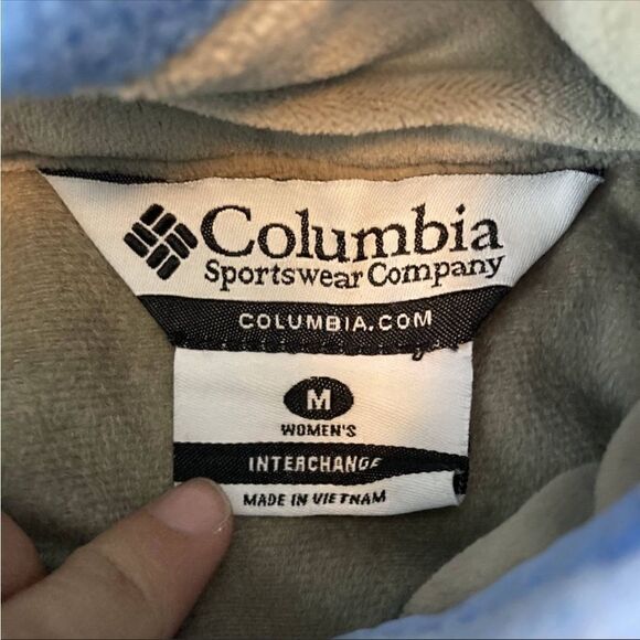 Columbia Womens Blue Omni Tech Interchange Waterproof Windbreaker Jacket Size M - Picture 3 of 13